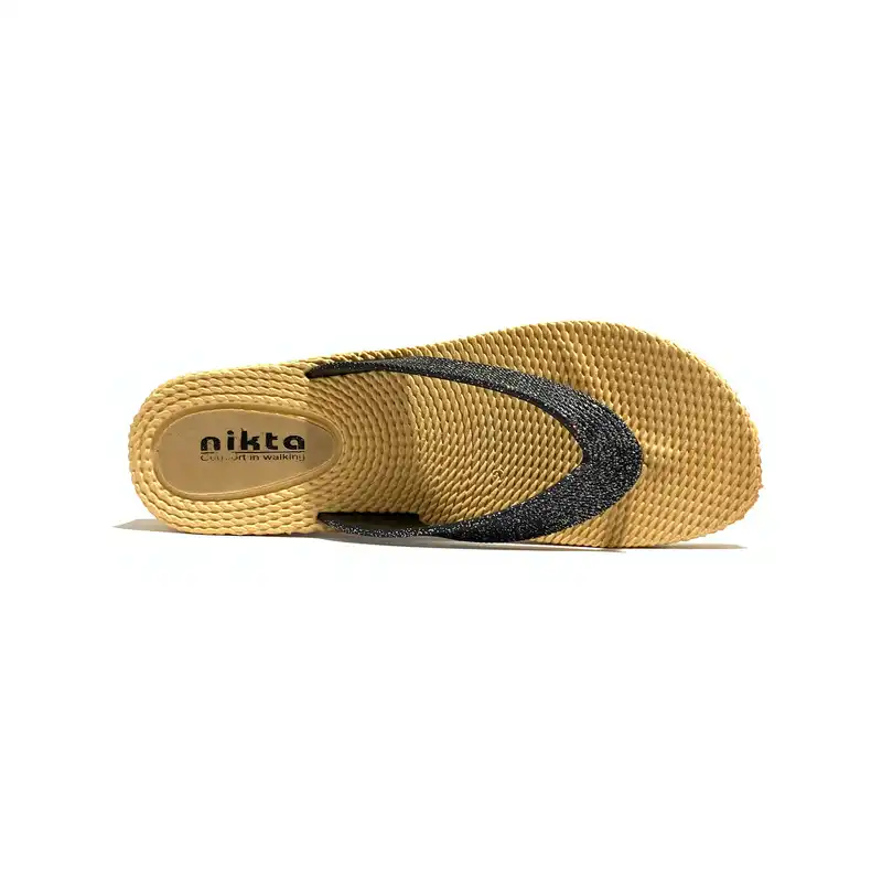 دمپایی لاانگشتی زنانه نیکتا مدل 12A کد RS-BK-132