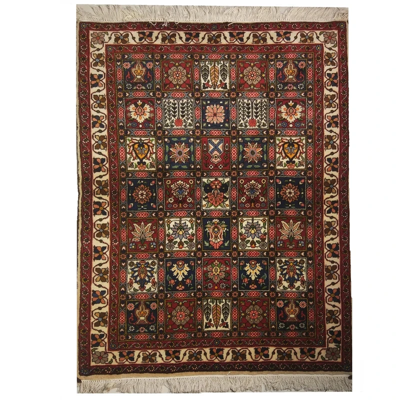 فرش دستبافت نرمین کسا طرح بختیاری کد NKP.F 117