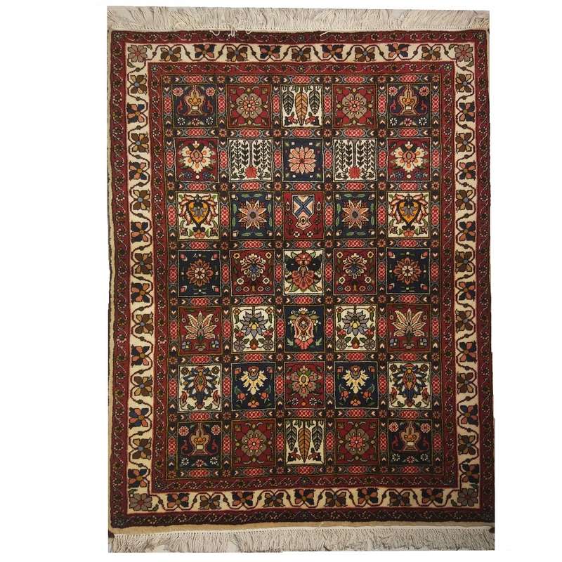 فرش دستبافت نرمین کسا طرح بختیاری کد NKP.F 117