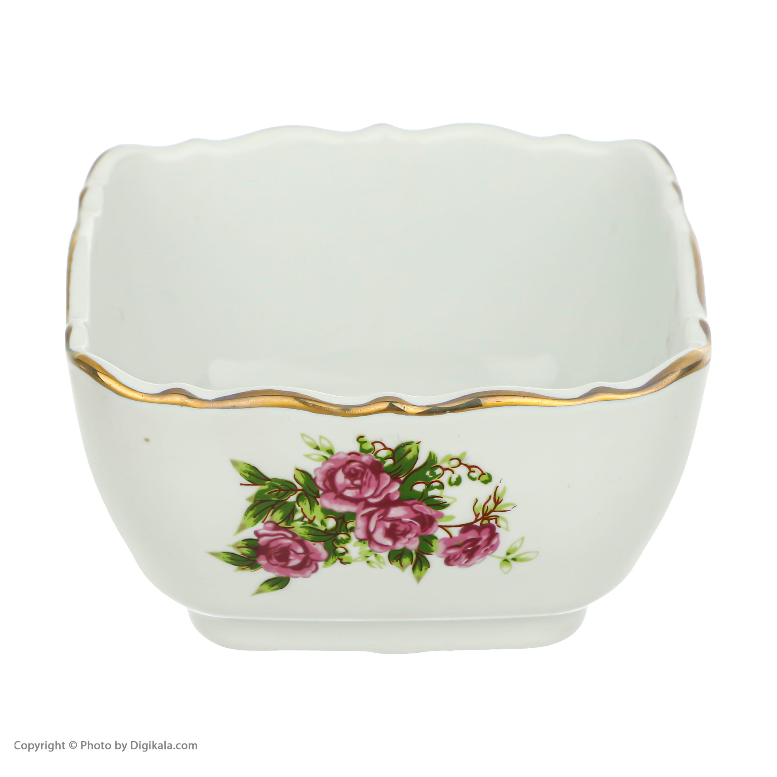 اردو خوری لمونژ طرح گل سرخی لب طلا