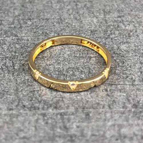 انگشتر طلا 18 عیار زنانه دوست خوب مدل dk346