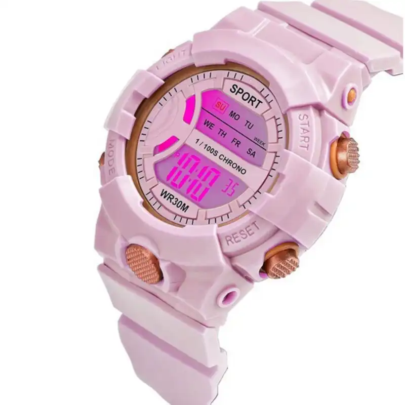 ساعت مچی دیجیتال مدل چراغدار 01