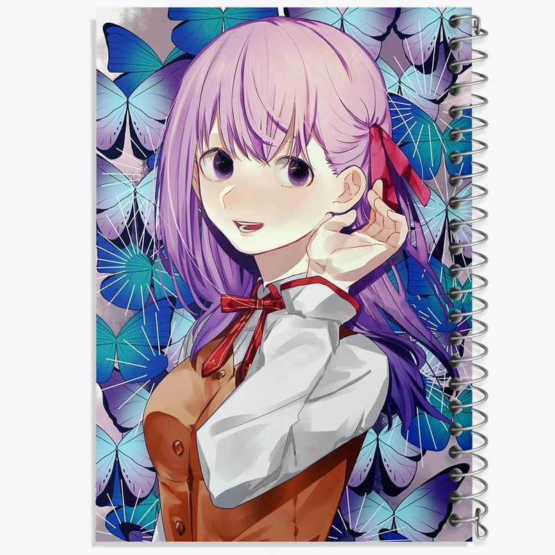 دفتر ژورنال نویسی 50 برگ خندالو مدل نقطه ای طرح ساکورا انیمه فیت استی نایت Fate Stay Night کد 22752
