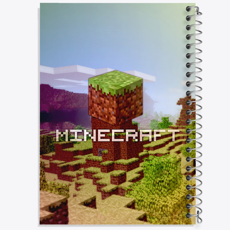 دفتر مشق 100 برگ خندالو طرح ماینکرافت (Minecraft) کد F2423