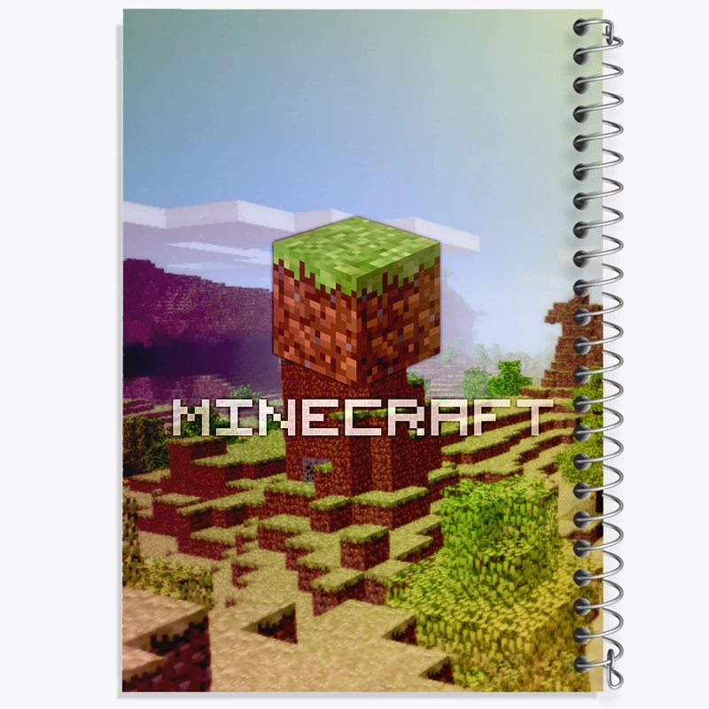دفتر مشق 50 برگ خندالو طرح ماینکرافت (Minecraft) کد F2423