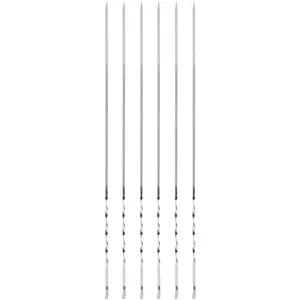 Steel Kebab Skewer Twisty Pack Of 6