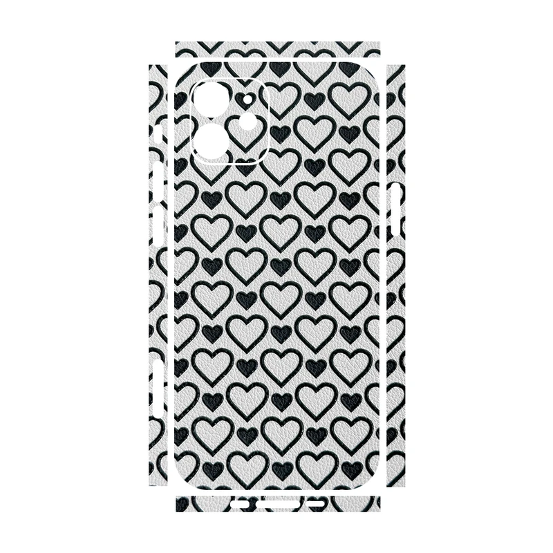 برچسب پوششی ریمکس مدل Leth طرح قلب مناسب برای گوشی موبایل اپل iPhone 12