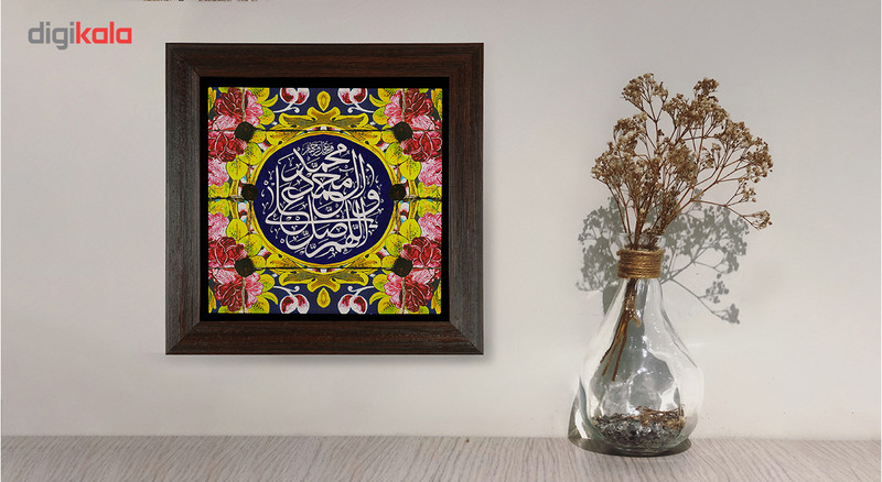 تابلو کاشی صلوات طرح B012 تابلو کاشی صلوات طرح B012