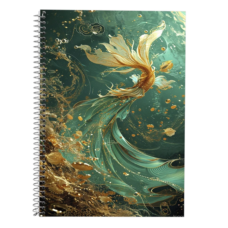 دفتر زبان 50 برگ مدوپد مدل دو خط طرح فانتزی کد DF14476