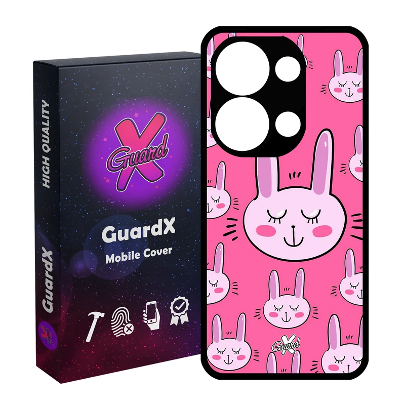 کاور گارد ایکس طرح Rabbit مدل Glass10135 مناسب برای گوشی موبایل شیائومی Poco X6 5G / Note 13 Pro 5G