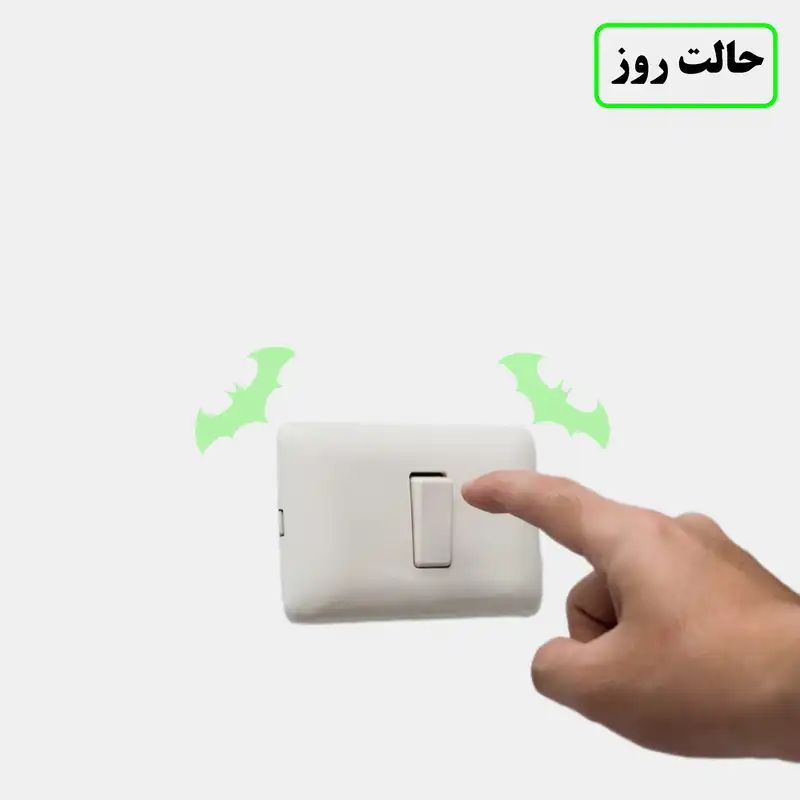 استیکر کلید و پریز مدل شبنما طرح بتمن بسته دو عددی