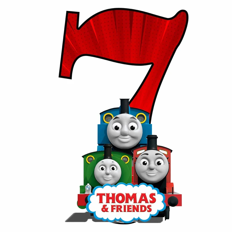  استند رومیزی تولد مدل عدد 7 طرح توماس کد 1440