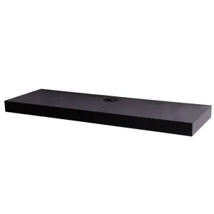 شلف دیواری تی وی آرم سایز 90x30 رنگ مشکی 