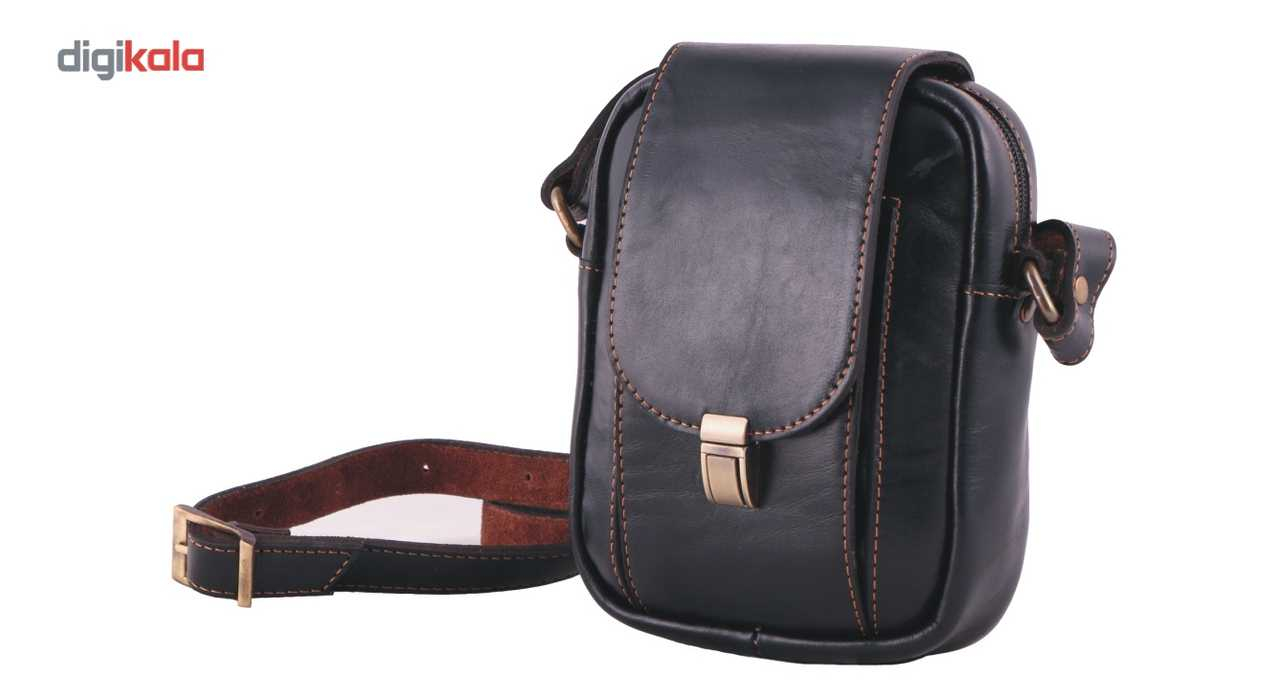 کیف رودوشی چرم ما مدل قفل ناخنی