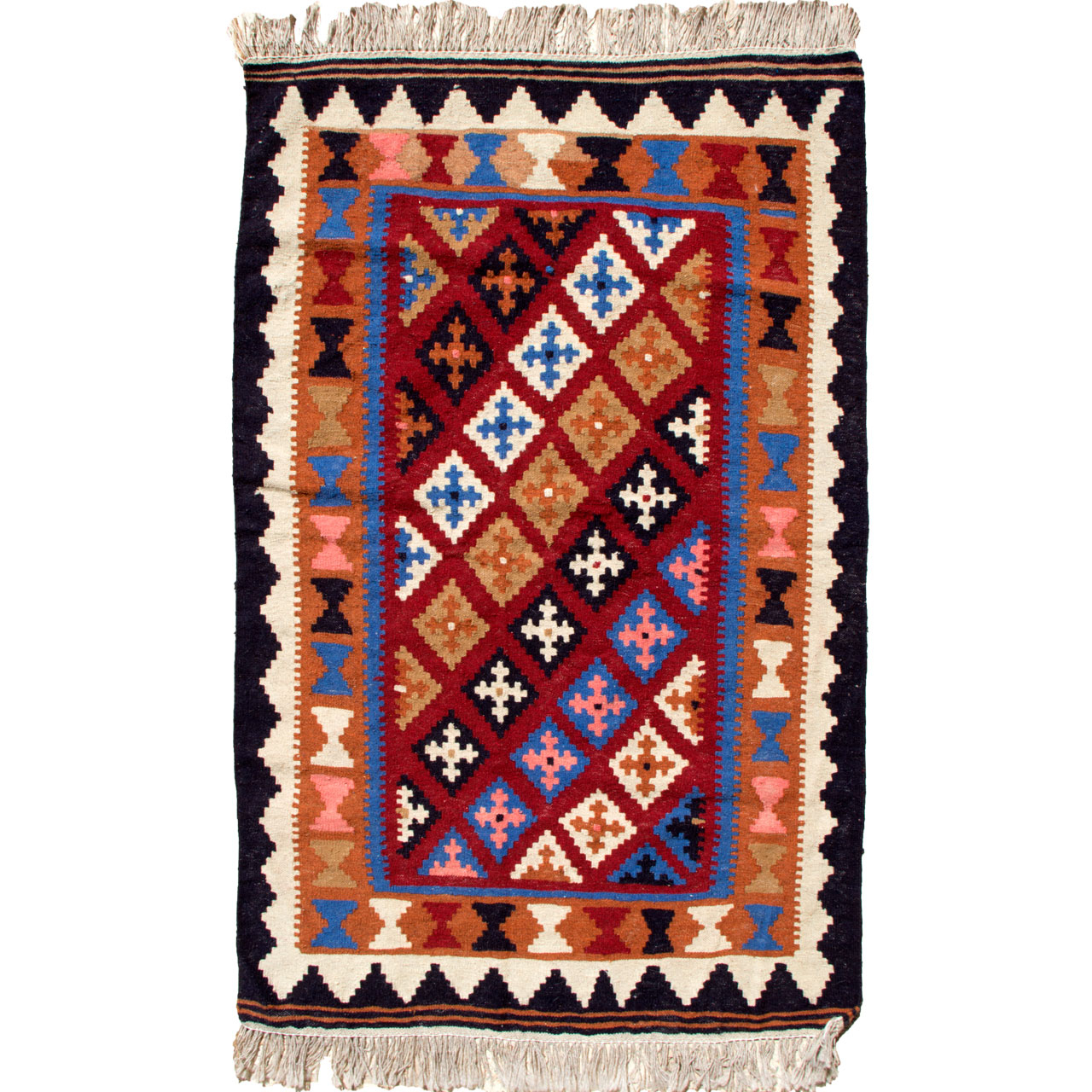 گلیم دستبافت یک و نیم متری گالری سلام کد 014