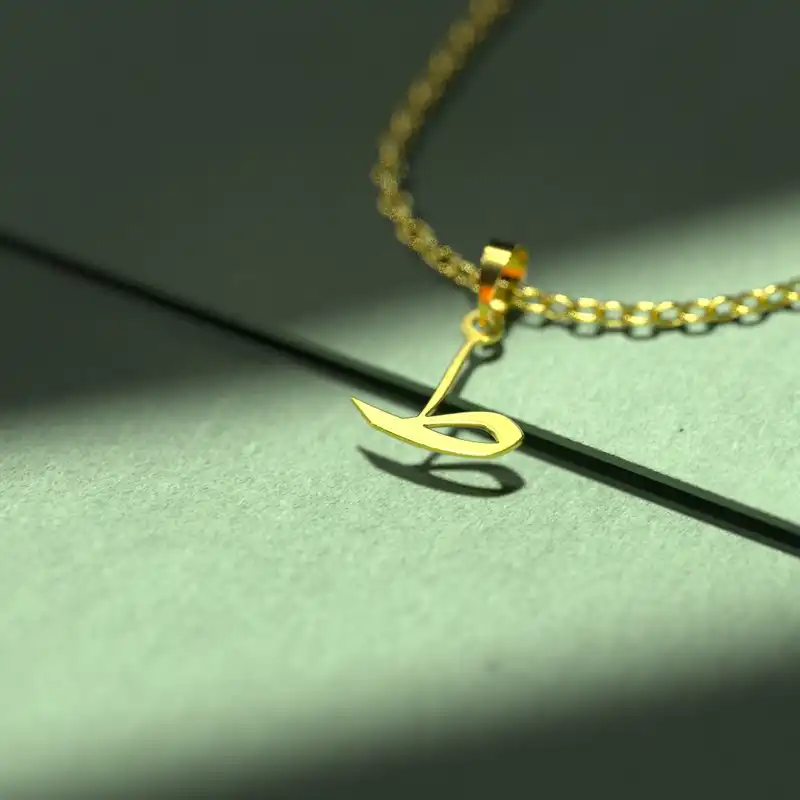 گردنبند طلا 18 عیار زنانه مدوپد مدل حرف ط کد I3-1-1735