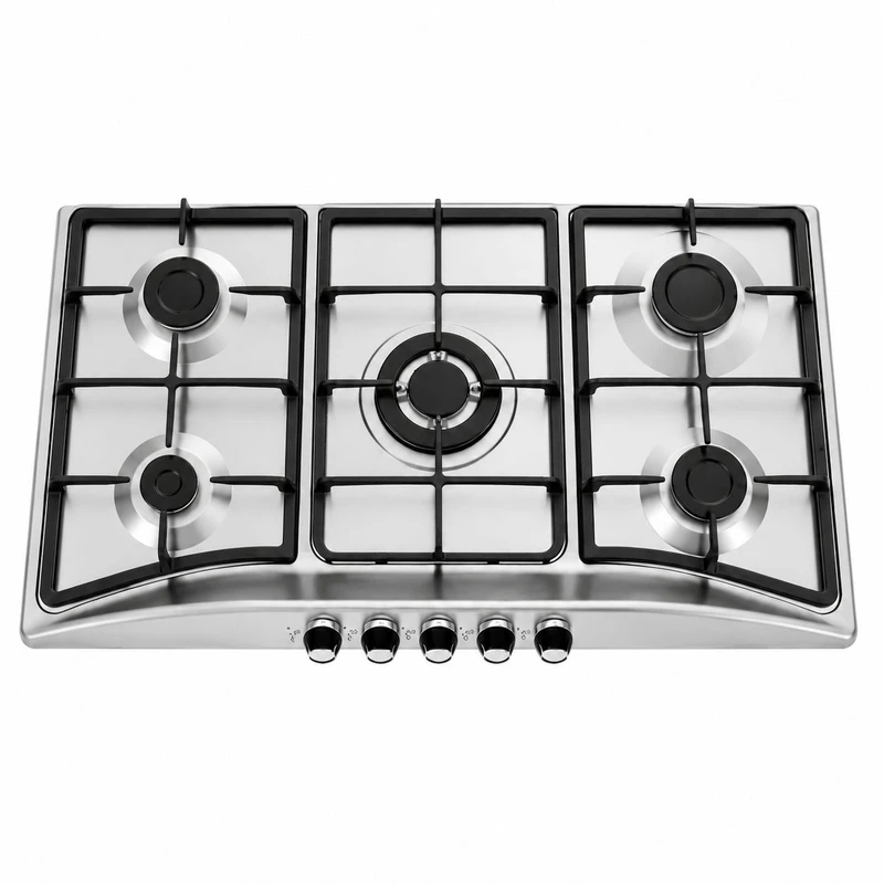اجاق گاز صفحه‌ای پنج شعله اسپرتج مدل استیل s5506