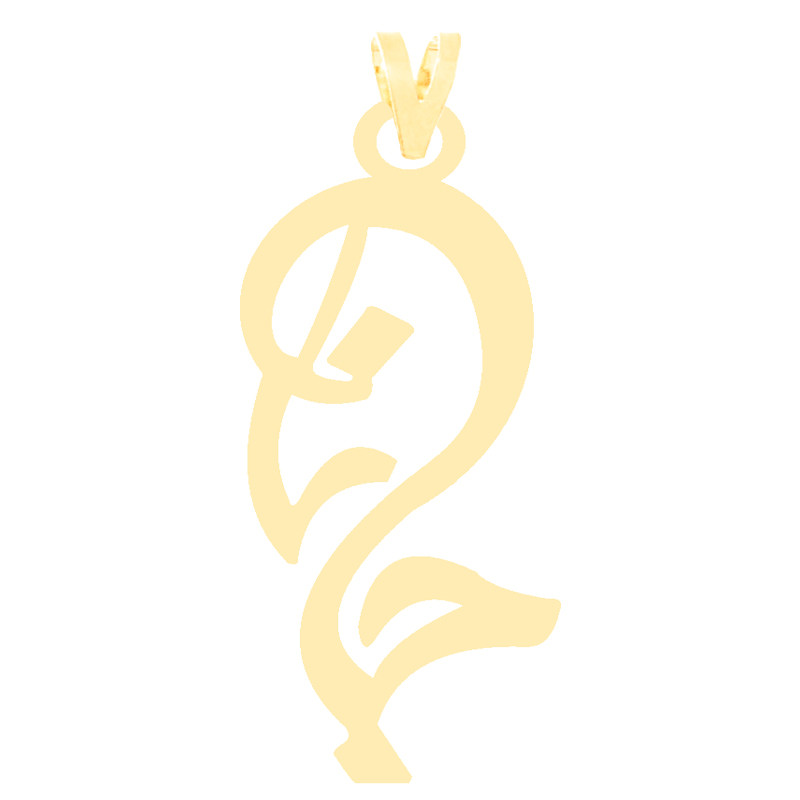 آویز گردنبند طلا 18 عیار زنانه کرابو طرح جانا مدل Kr3313