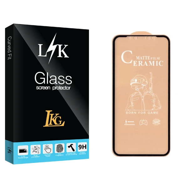محافظ صفحه نمایش سرامیکی  ال کا جی مدل LK Glass مناسب برای گوشی موبایل اپل Iphone 11 Pro / XS / X / 10