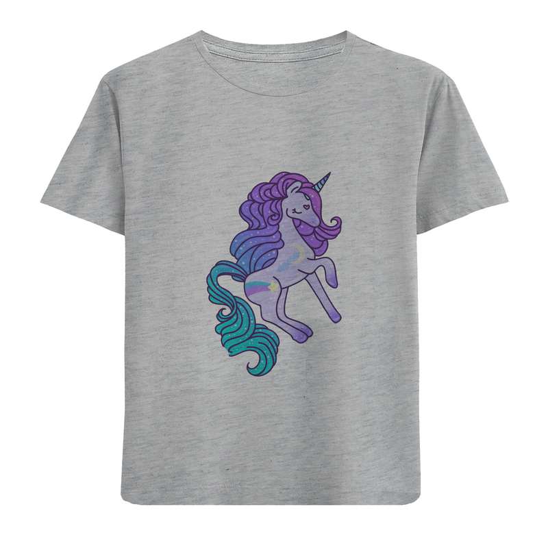 تی شرت آستین کوتاه بچگانه مدل اسب تک شاخ D203