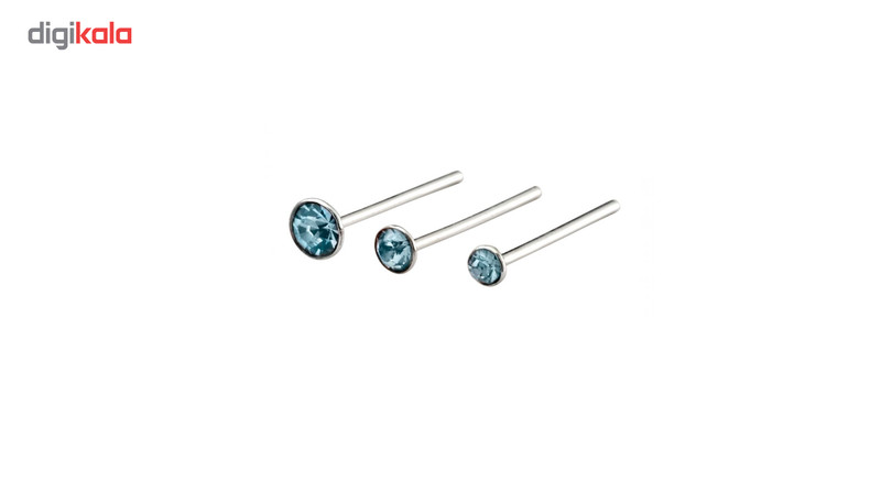 پیرسینگ بینی نقره زنانه مدل T152A بسته 3 عددی