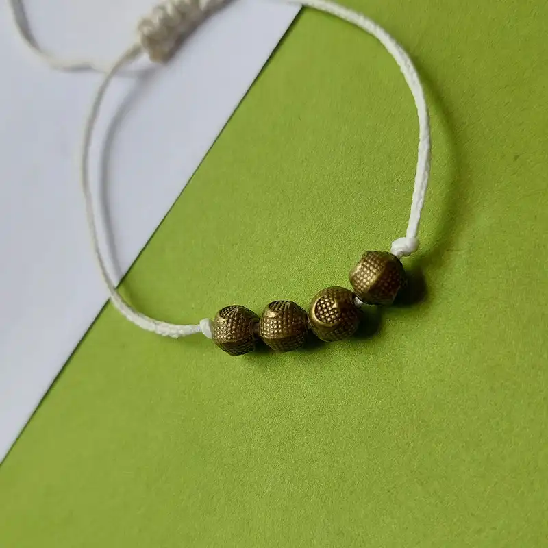 دستبند مدل کد مورس طرح حرف H کد HC322