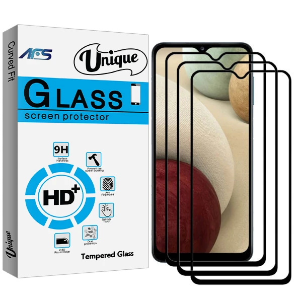 محافظ صفحه نمایش ای اف اس مدل Unique Glass مناسب برای گوشی موبایل سامسونگ A42 بسته سه عددی