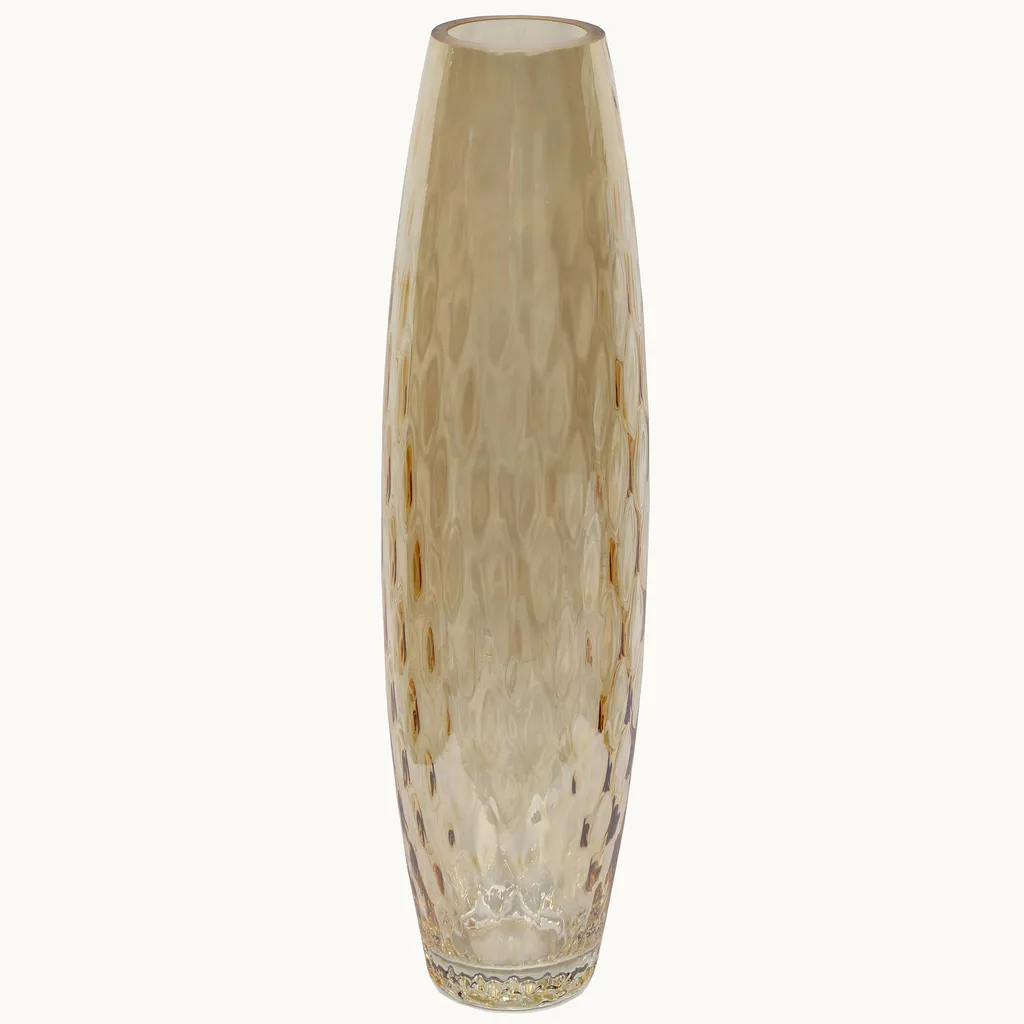 گلدان شیشه‌ای تزیینی هومز مدل 82046 ارتفاع 60 سانتی‌متر وزن 1500 گرم طراحی لوکس و فانتزی مناسب دکوراسیون داخلی
