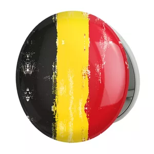 آینه جیبی خندالو طرح پرچم بلژیک مدل تاشو کد 20697 