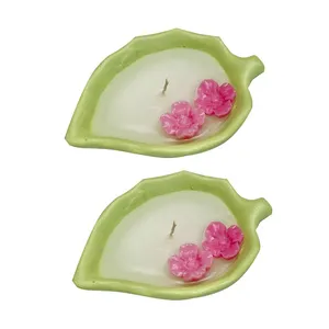 شمع مدل برگ کوچک بسته  2 عددی