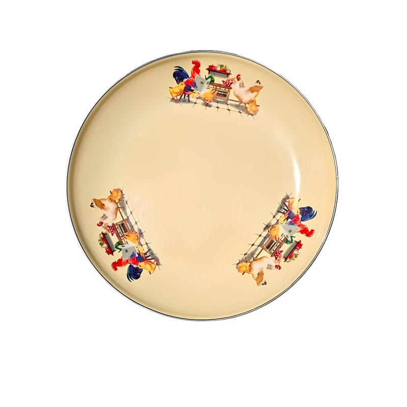 ظرف سرو مدل لعابی لبه استیل