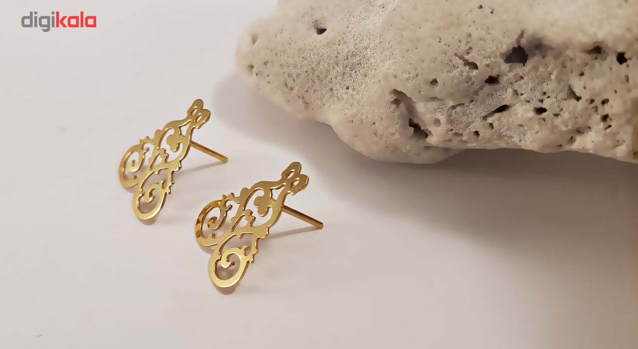 گوشواره طلا 18 عیار گالری آمانژ مدل D324