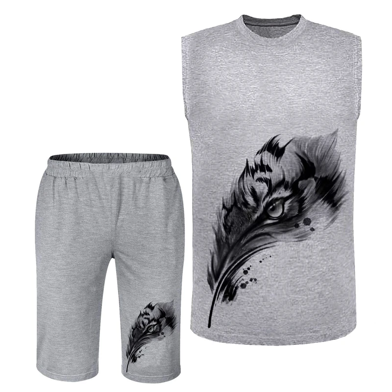 ست تاپ و شلوارک مردانه مدل پر 233