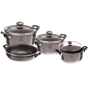 سرویس قابلمه با در شیشه ای زرساب 7 پارچه مدل NS-4410