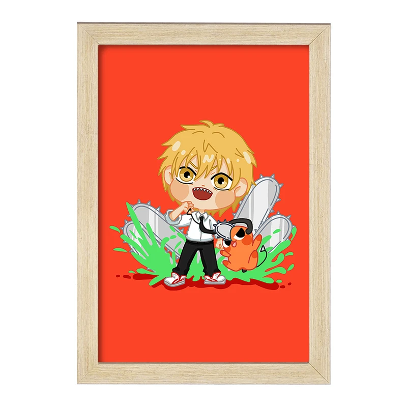 تابلو خندالو مدل انیمه مرد اره ای کد F832