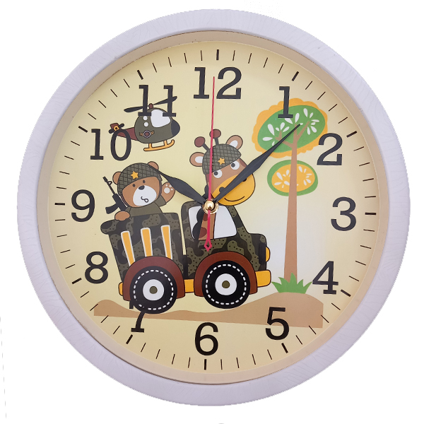 ساعت دیواری کودک مدل ماشین کد 4021210