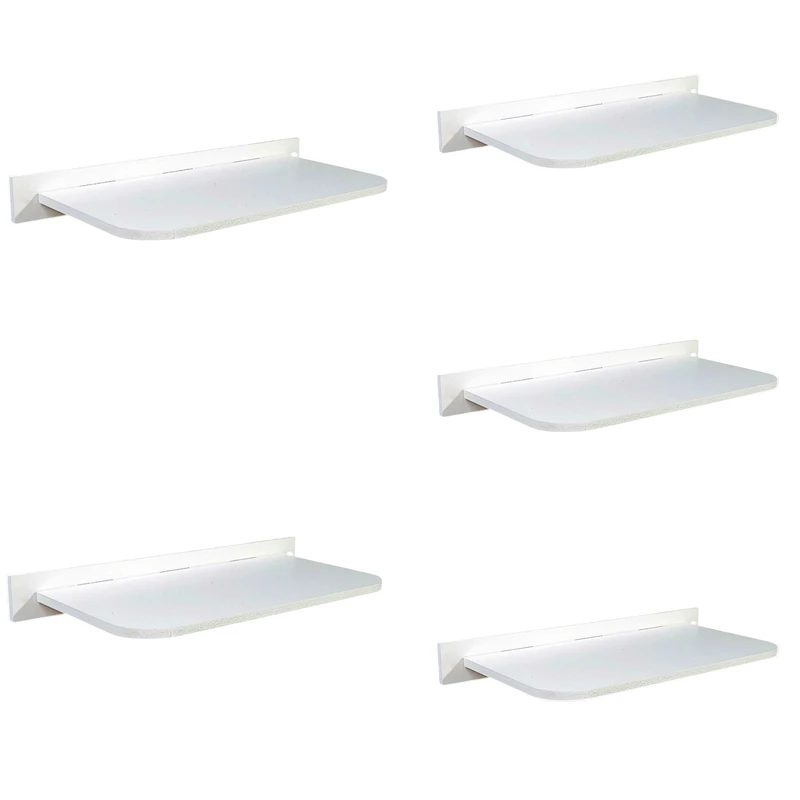 شلف دیواری خونه خاص مدل پایه مخفی کد 30cm مجموعه 5 عددی