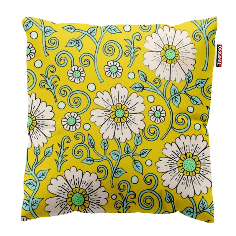 کوسن پاد آفرین طرح گل کد 3228 سایز 30*30 سانتی متر