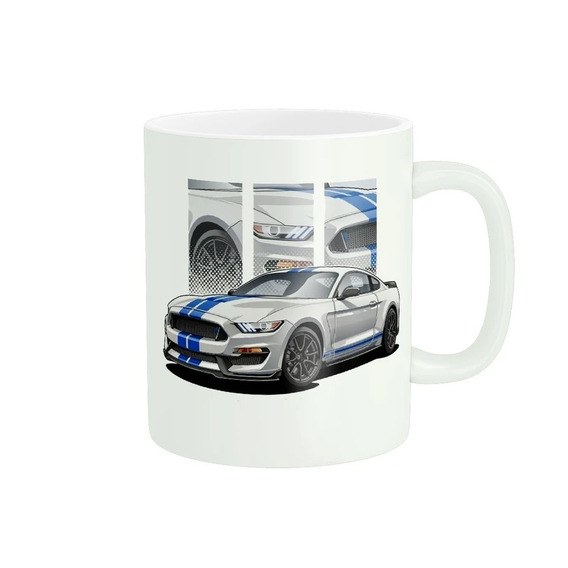 ماگ پادآفرین مدل ماشین Ford Mustang Shelby GT-350 کارتونی کد 035