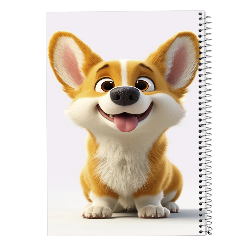 دفتر مشق 50 برگ مدوپد مدل سگ و گربه کد DF17373