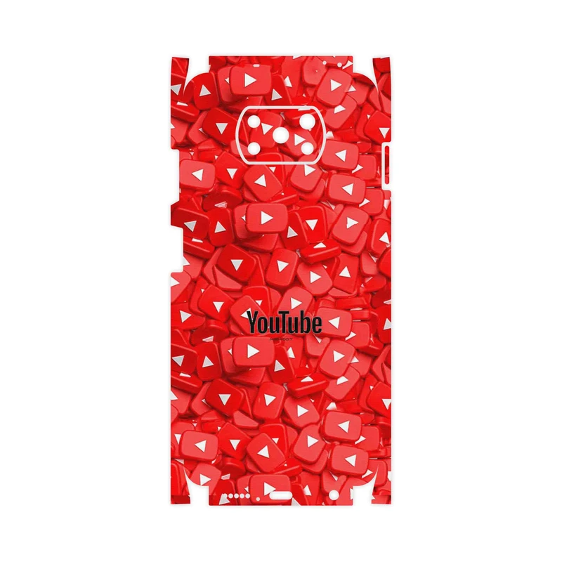 برچسب پوششی ماهوت مدل Youtube-FullSkin مناسب برای گوشی موبایل شیائومی Poco X3 NFC