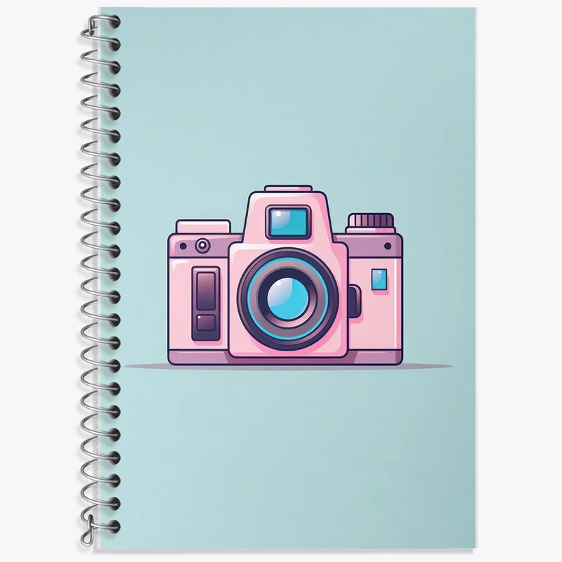 دفتر لغت 50 برگ خندالو طرح دوربین عکاسی کد F2731