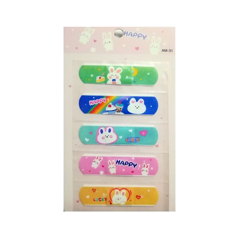 چسب زخم طرح خرگوش شاد کد Up50 بسته 5 عددی