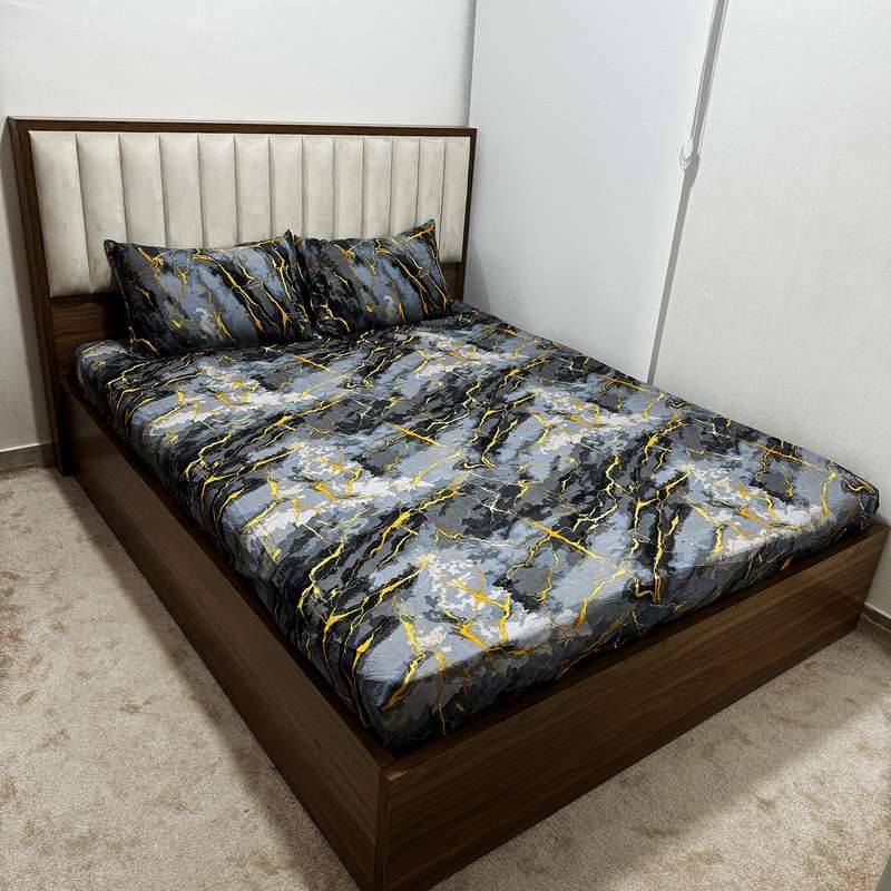 سرویس ملحفه ناتوسا مدل رعد کد 180 دو نفره سه تکه