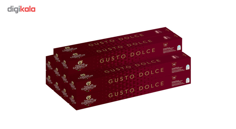 کپسول نسپرسو مدل Garibaldi Gusto Dolce مجموعه 100 عددی