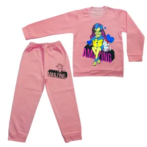 ست سویشرت و شلوار دخترانه مدل Amazing رنگ صورتی