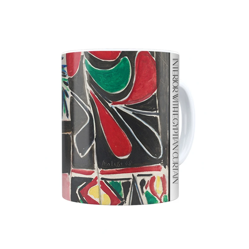 ماگ ترمه طراحان ایده مدل نمای داخلی با پرده مصری از ماتیس کد art0613