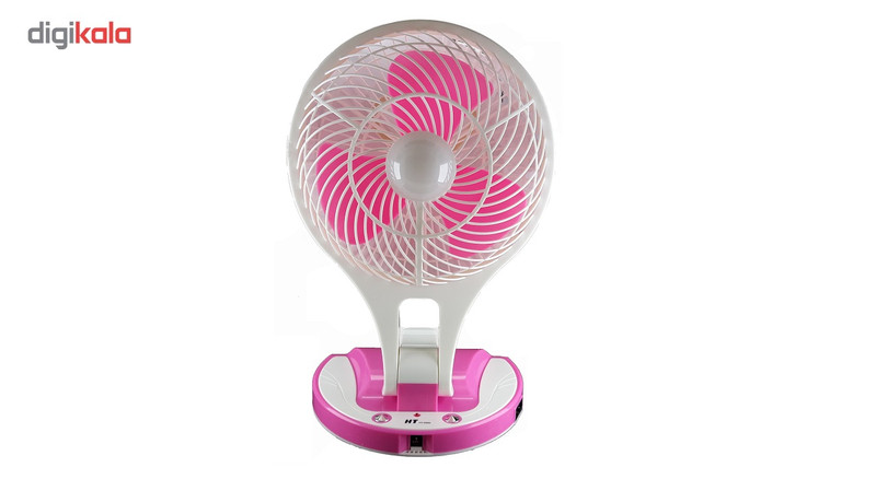 پنکه شارژی و چراغ اضطراری اچ تی مدل HT-5580