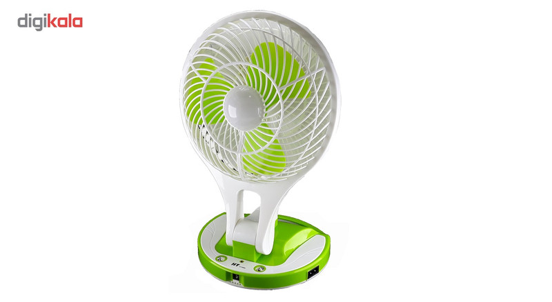 پنکه شارژی و چراغ اضطراری اچ تی مدل HT-5580