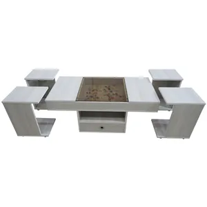 میز جلومبلی آمیتیس مدل CTHPL14 - Piano با 4 عدد میز عسلی